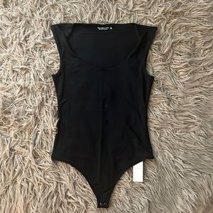 Abercrombie and Fitch sleek sleeveless fabric, cap sleeve bodysuit